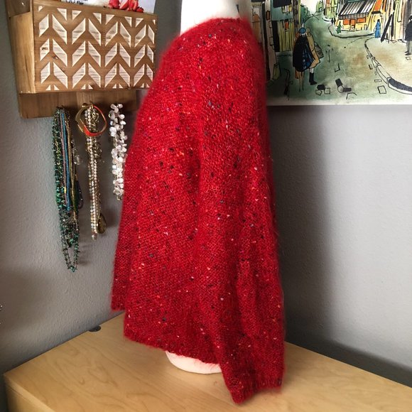 525 Made in America Mohair Blend Sequined Sweater - Picture 6 of 8